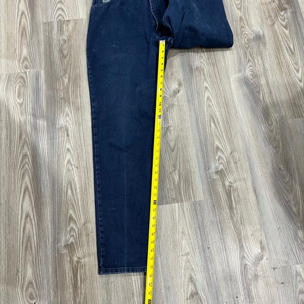 Wrangler For Women Vintage High Waisted Straight Leg Jeans Dark Wash 8x34 Indigo - Picture 8 of 9
